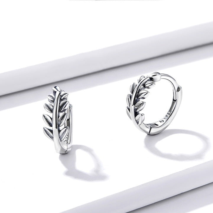 Anneau oreille Homme FEUILLE LAURIER