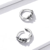 Boucle d’Oreille Homme FEUILLE LAURIER (Paire)