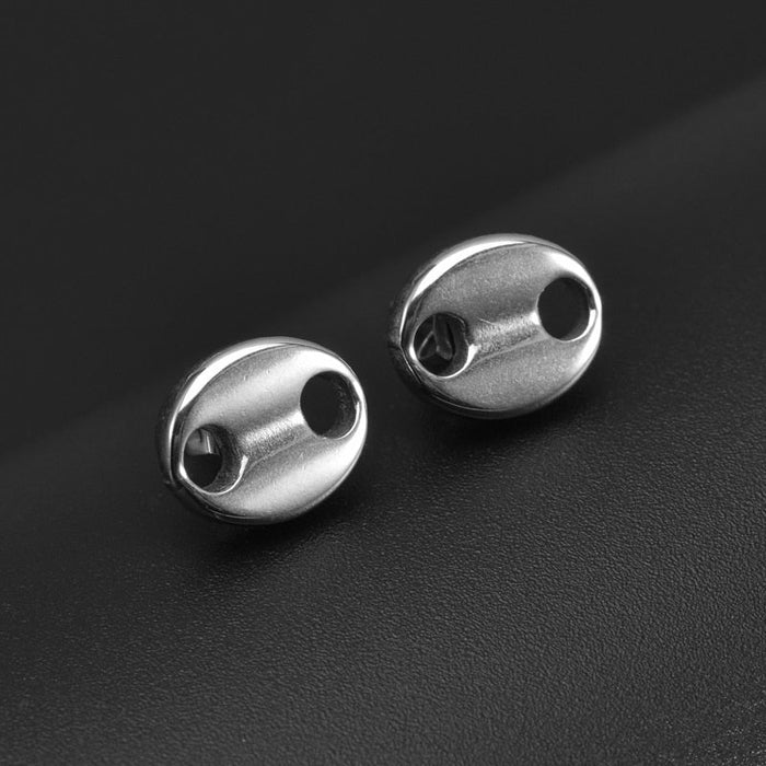 Boucle d'Oreille Homme GRAIN DE CAFÉ (Paire)