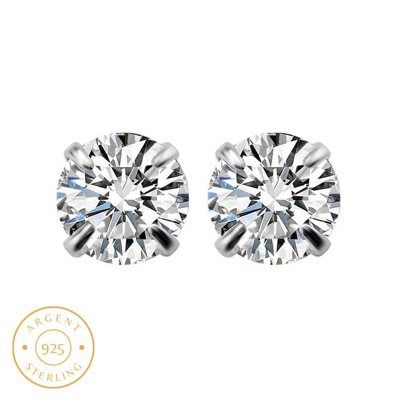 Boucle d'oreille homme gros diamant