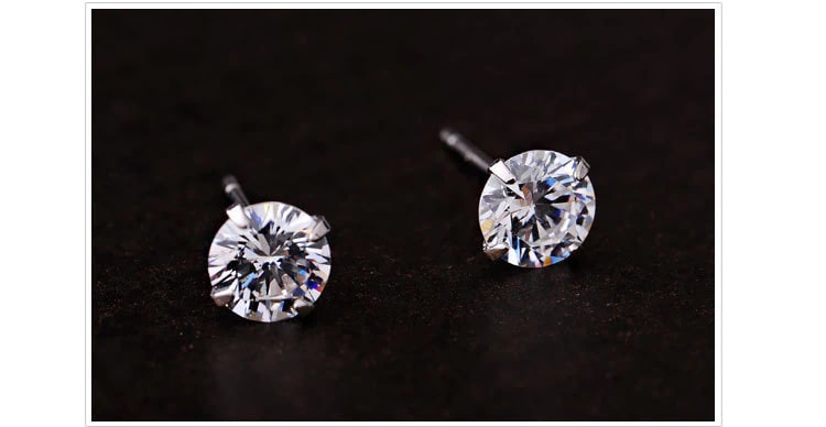 diamant serti boucle oreille 