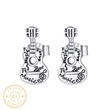 Boucle d'oreille homme guitare