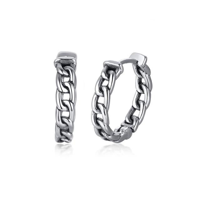 Boucle d'oreille homme hipster