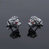 Boucle d'Oreille Homme tete de Lion
