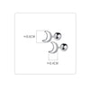 Dimensions boucle d'oreille homme lune