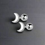 Boucle d’Oreille Homme LUNE (Paire)