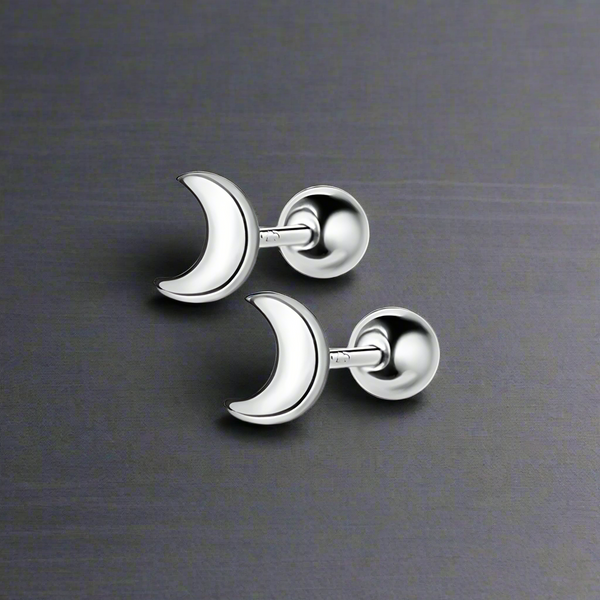 Boucle d’Oreille Homme LUNE (Paire)