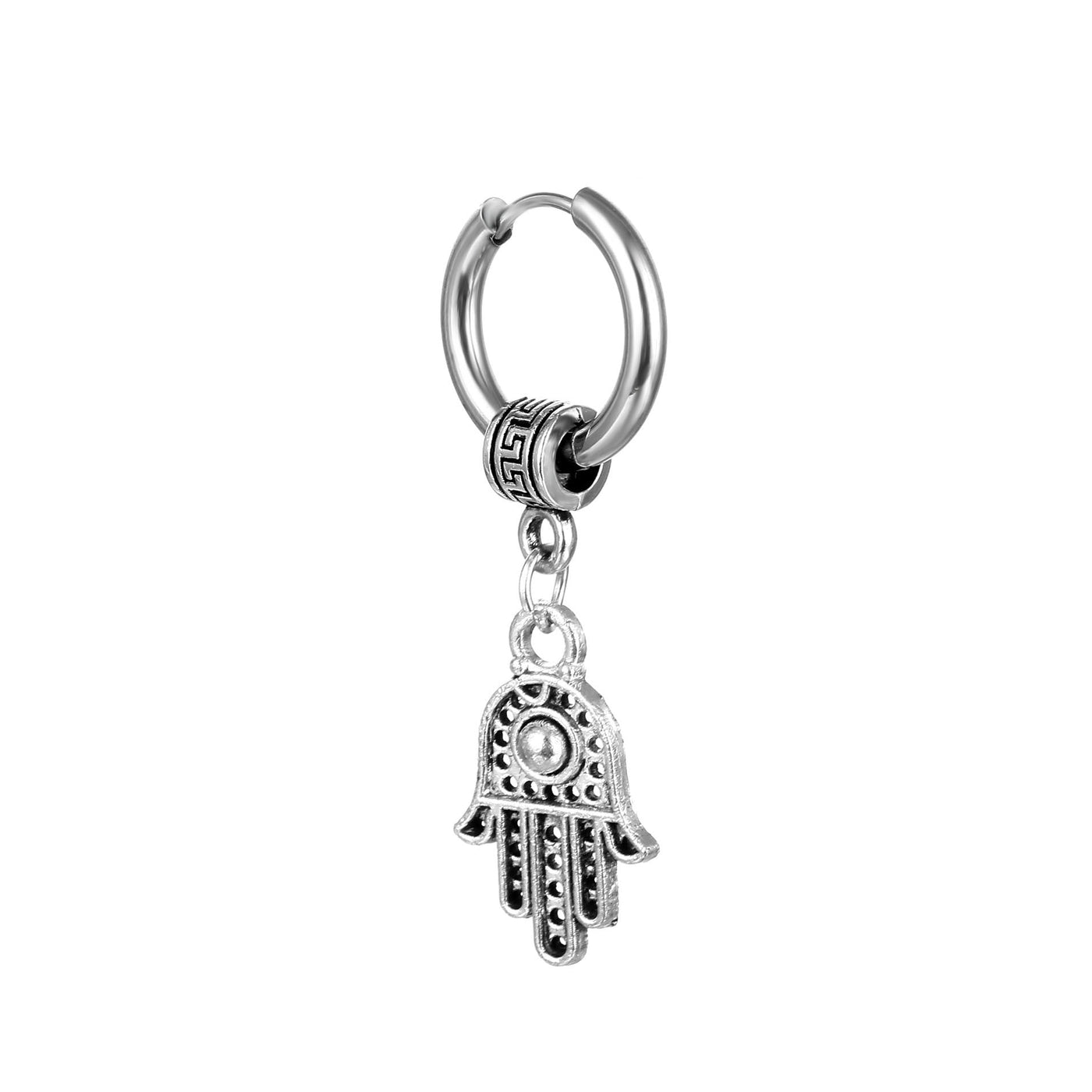 Boucle d'oreille Homme MAIN DE FATMA