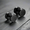 Boucle d’Oreille Homme NOIRE PLATE (Paire)