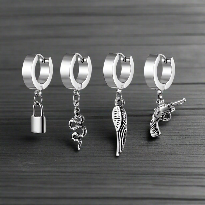 Boucle d'Oreille Homme PENDENTIF