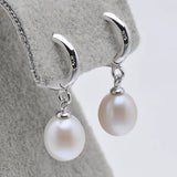 Boucle d’Oreille Homme PERLE PENDANTE (Paire)