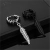 Boucle d’Oreille Homme PLUME (Paire)