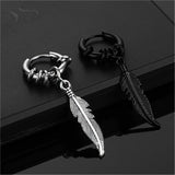 Boucle d’Oreille Homme PLUME (Paire)