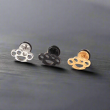 Boucle d’Oreille Homme POING AMÉRICAIN (Paire)