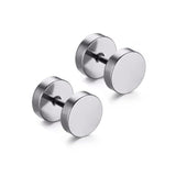Boucle d'Oreille Homme Ronde Plate