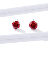 clou oreille rubis homme