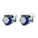Boucle d'Oreille Homme Saphir