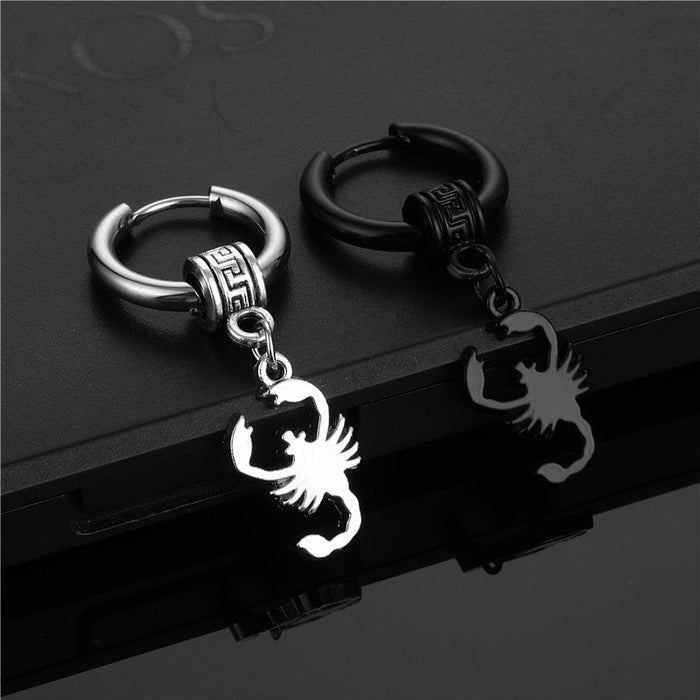 Boucle d'Oreille Homme SCORPION (Paire)