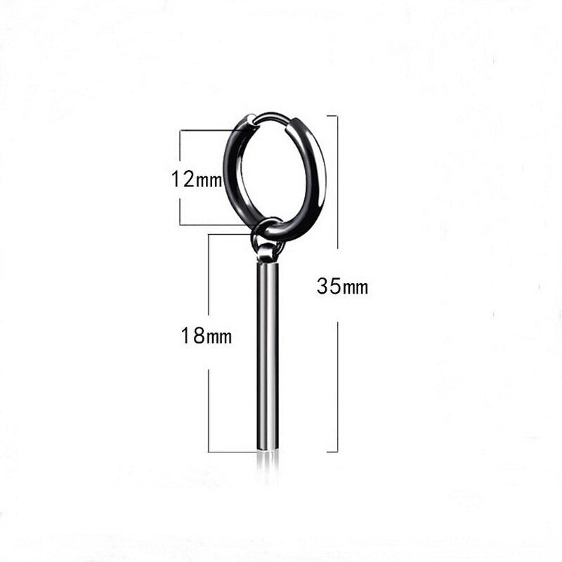 Boucle d'Oreille Homme TOMBANTE