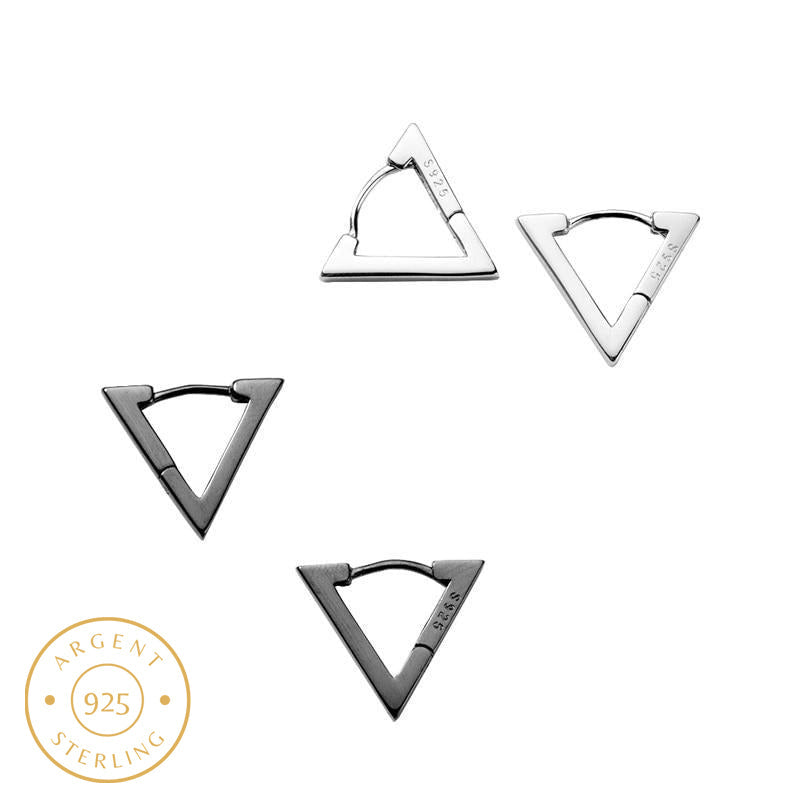Boucle d'Oreille Homme TRIANGLE (Paire)