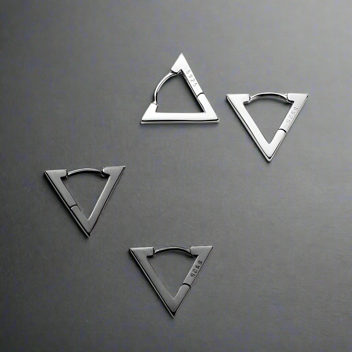 Boucle d'Oreille Homme TRIANGLE (Paire)