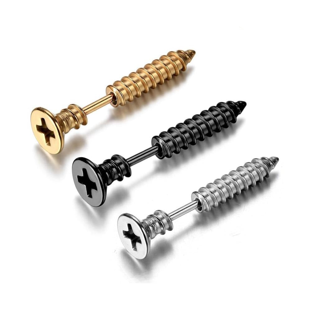 Boucle d'Oreille Homme VIS (Paire)