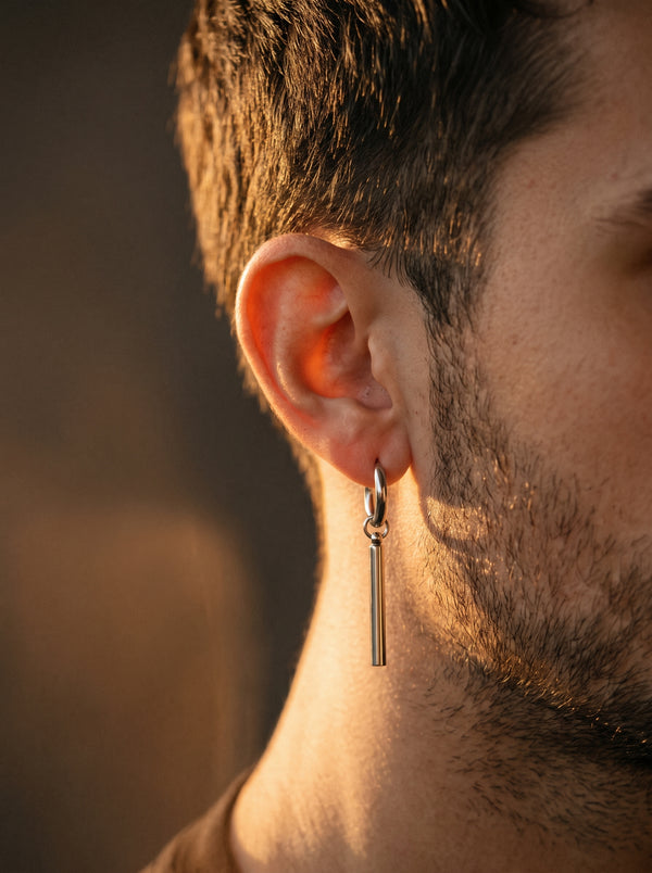Boucle d’Oreille Homme TOMBANTE