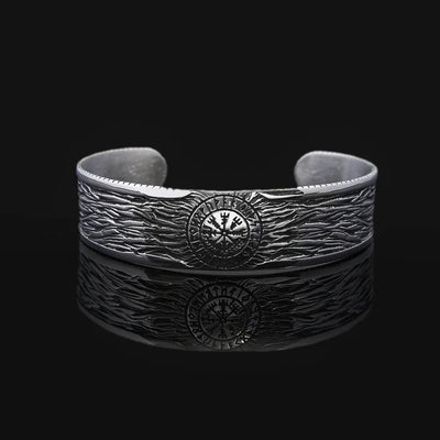 Bracelet Acier Jonc Homme Viking VEGVISIR