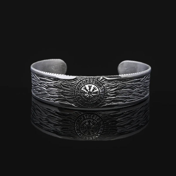 Bracelet Acier Jonc Homme Viking VEGVISIR - Style
