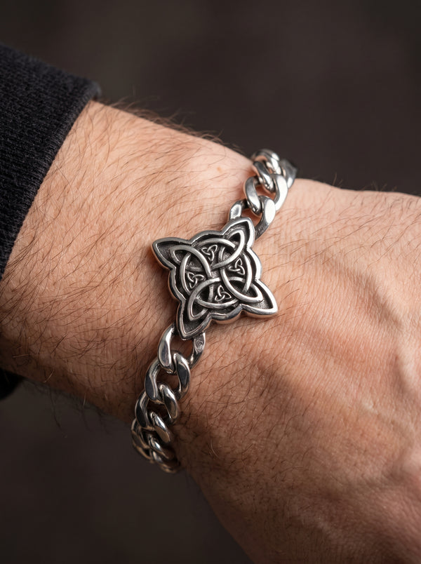 Bracelet Chaîne Homme TRISKEL CELTIQUE - Style