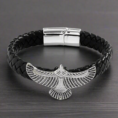 Bracelet Cuir Homme AIGLE VINTAGE