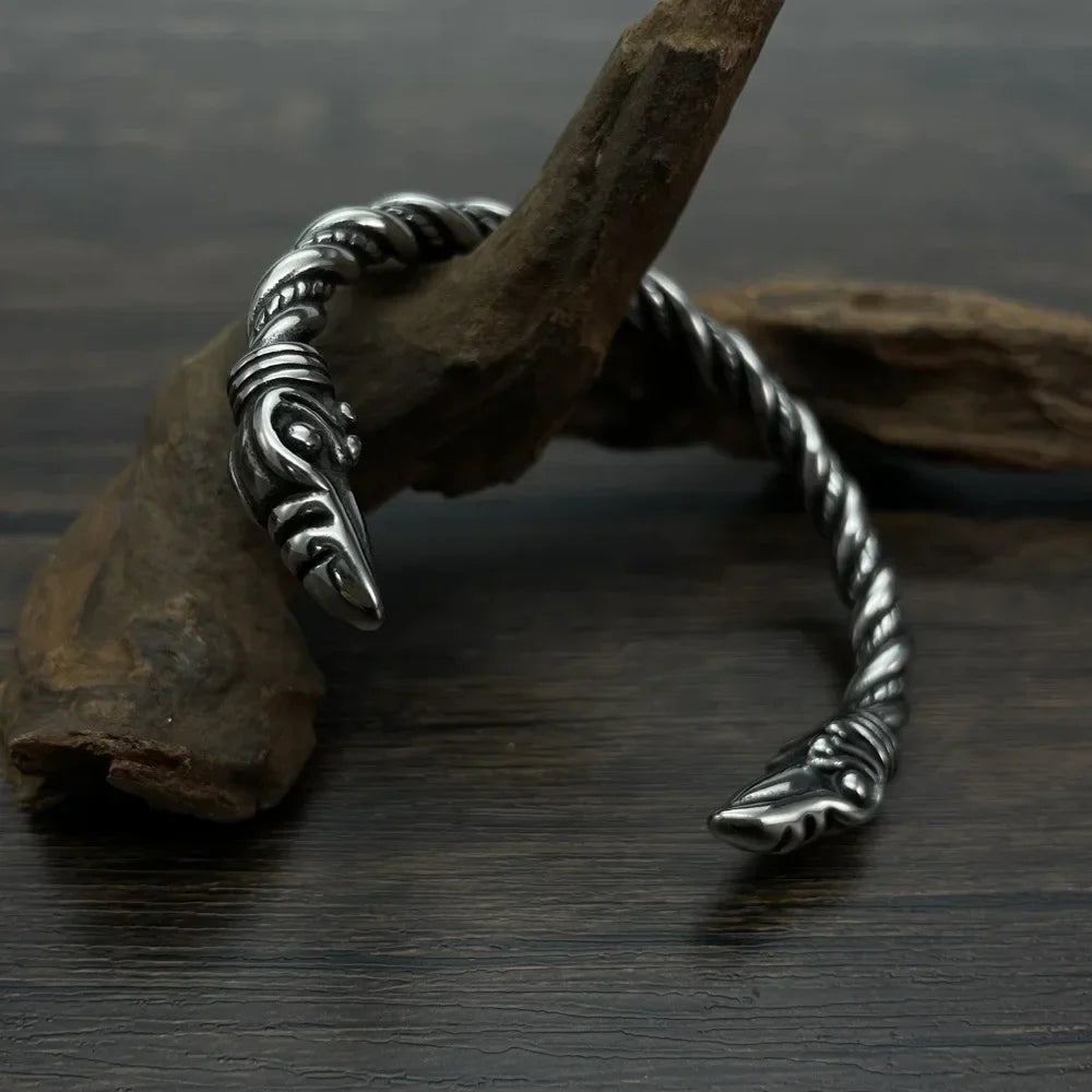 Bracelet Jonc Homme AIGLE VIKING - Style