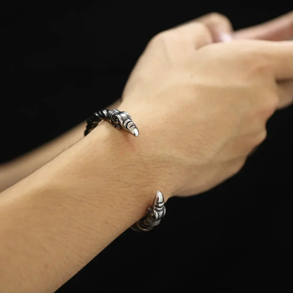 Bracelet Jonc Homme AIGLE VIKING - Style