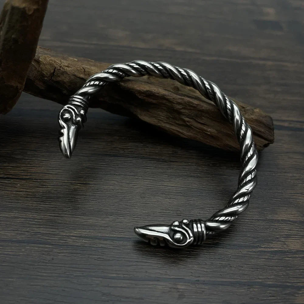 Bracelet Jonc Homme AIGLE VIKING - Style