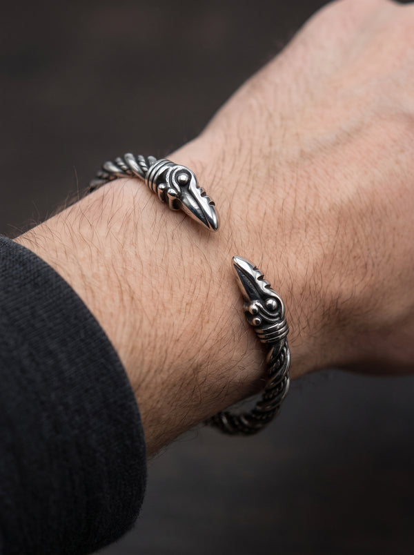 Bracelet Jonc Homme AIGLE VIKING - Style