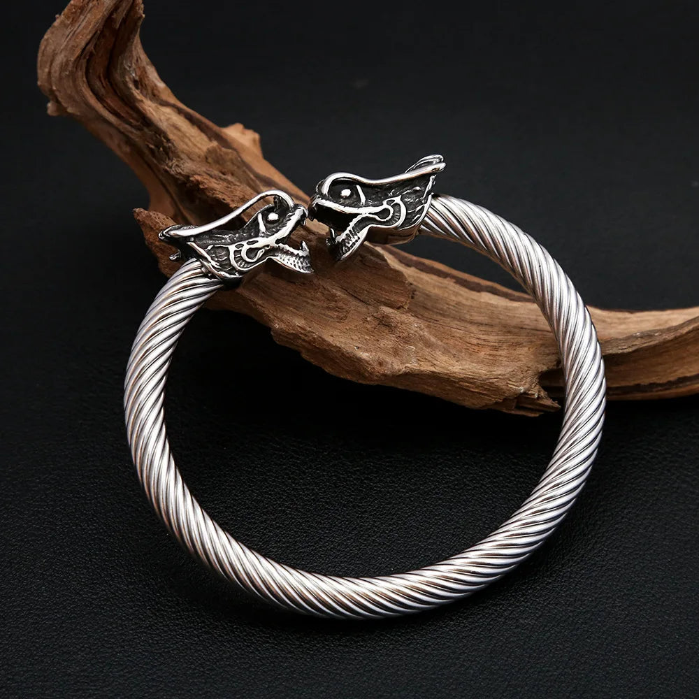 Bracelet Jonc Homme DRAGON VIKING - Style