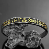 Bracelet Jonc Homme RUNES VALKNUT VIKING
