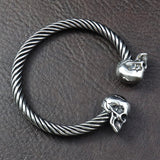 Bracelet Jonc Homme TETE DE MORT - Acier