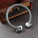 Bracelet Jonc Homme TETE DE MORT - Acier