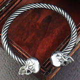 Bracelet Jonc Homme TETE DE MORT - Acier