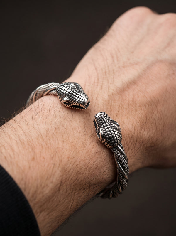 Bracelet Jonc Homme Viking SERPENT - Style B
