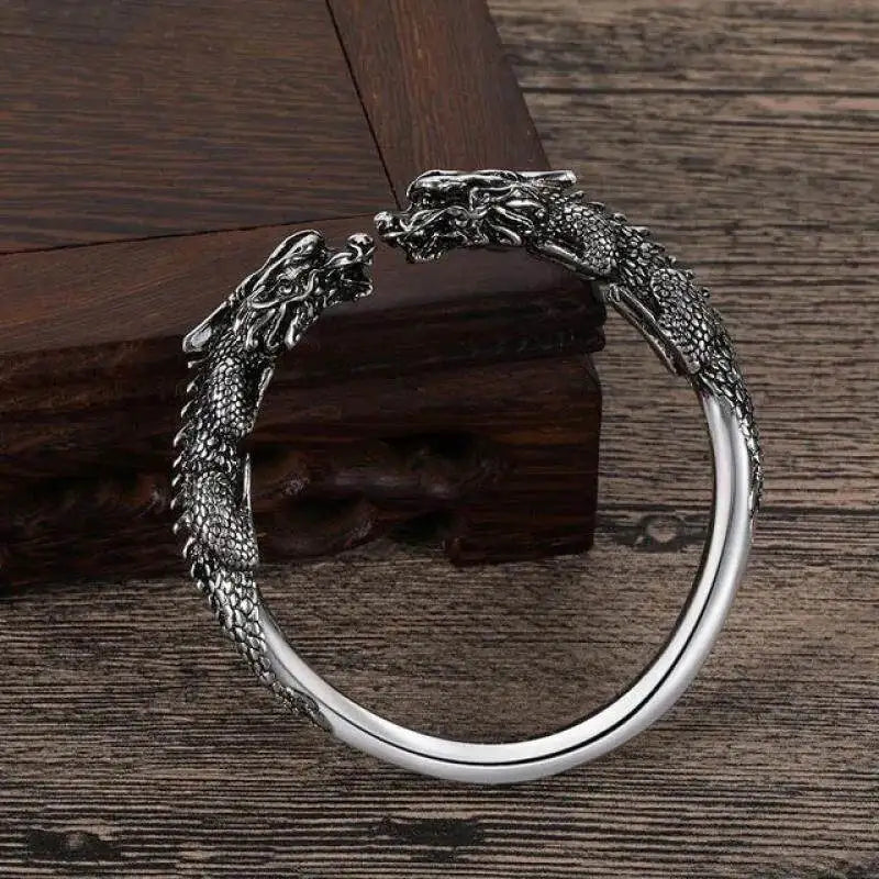 Bracelet Jonc Viking Homme DRAGON - Acier