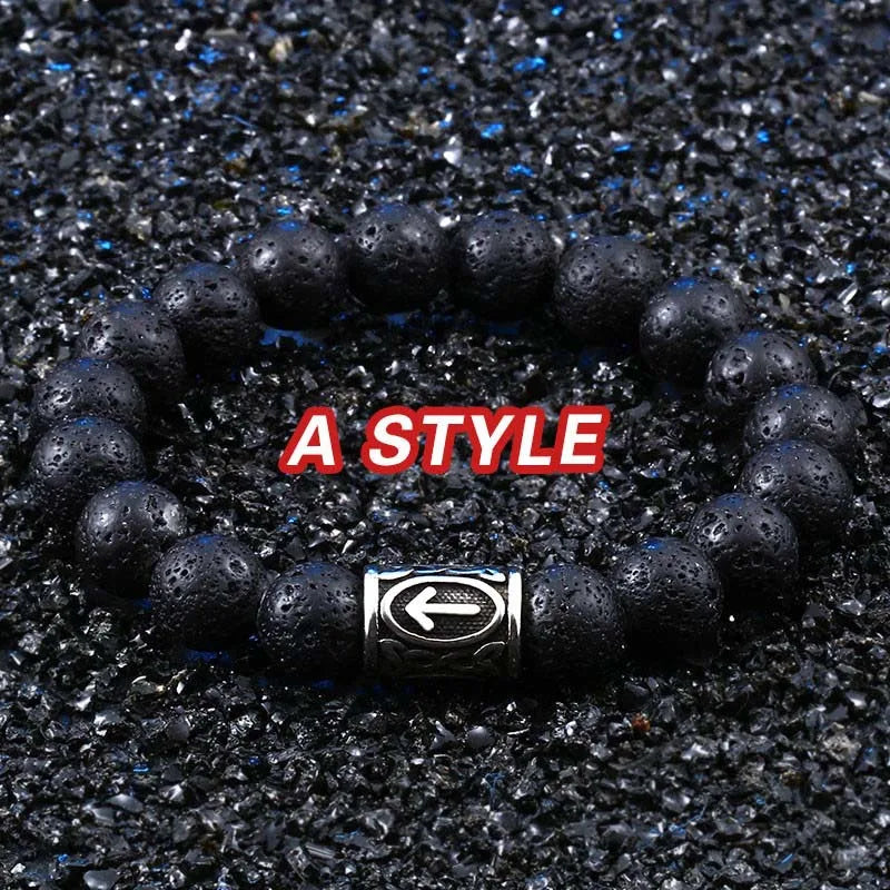 Bracelet Perles Homme VIKING - Style