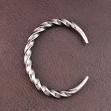 Bracelet Viking Jonc Homme TRESSE - Acier
