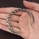 Bracelet Viking Jonc Homme TRESSE - Acier