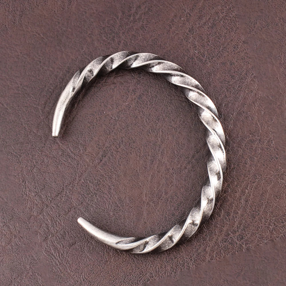 Bracelet Viking Jonc Homme TRESSE - Acier