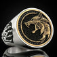 Bague Viking Griffe de Loup en Acier