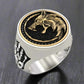 Bague Viking Griffe de Loup en Acier