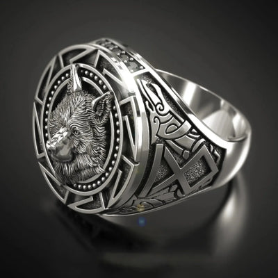 Chevalière Homme Argent LOUP