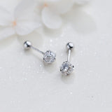 Clou Oreille Diamant Homme argent 925
